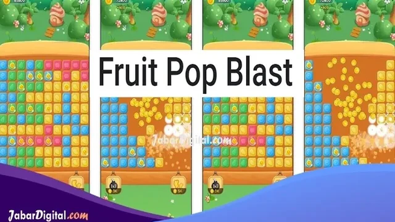 FUN FRUIT POP BLAST $$$$ GAME WITH TONS ADS 😜 FUN REMEMBER CANNOT WITHDRAW BIG MONEY LUCKY