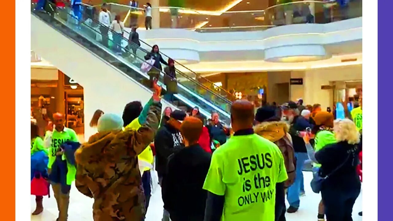 J3sus Shirts Return to Mall of America In Protest 🟠⚪🟣 NPC Politics