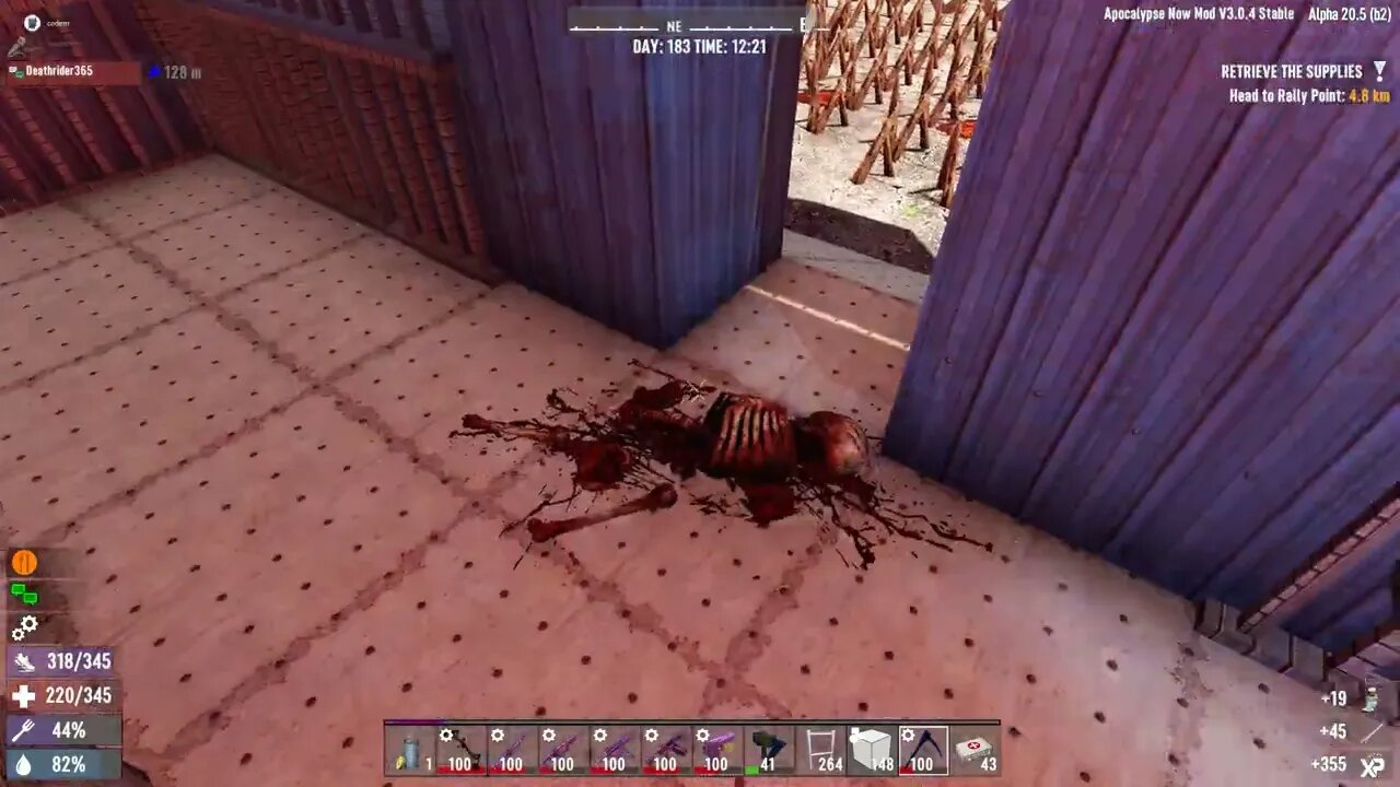 Mini Horde shows up during base repairs | 7 Days To Die | Apocalypse Now S1.E26