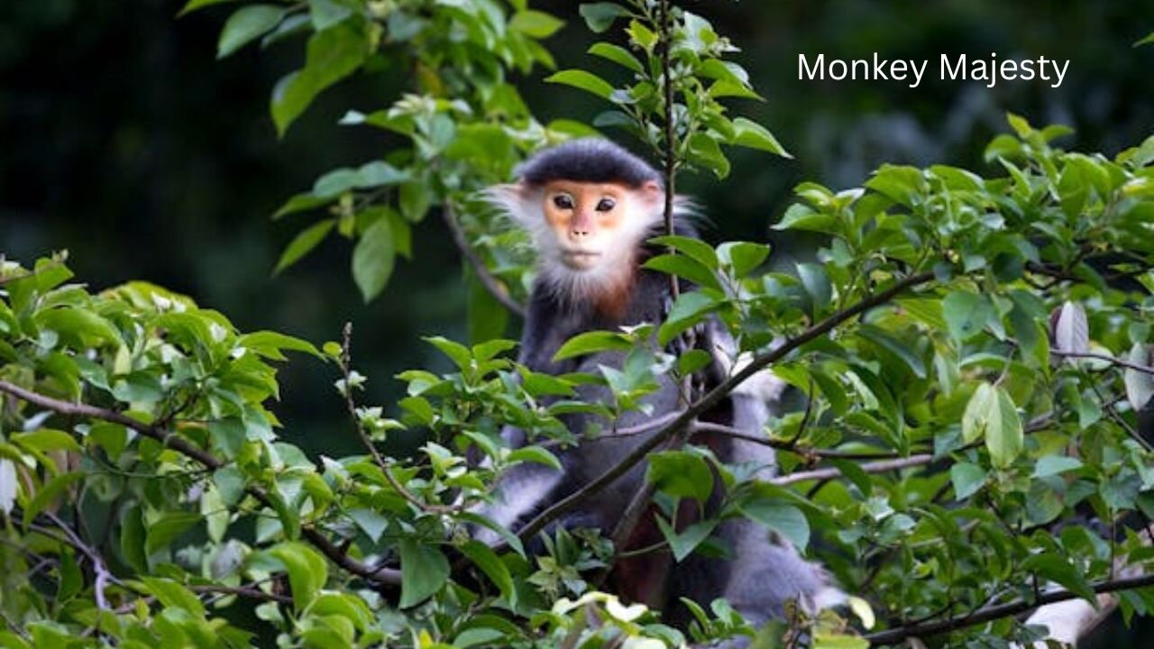 Rainbow Royalty: Meet the Monkey Majesty in Maroon Boots!