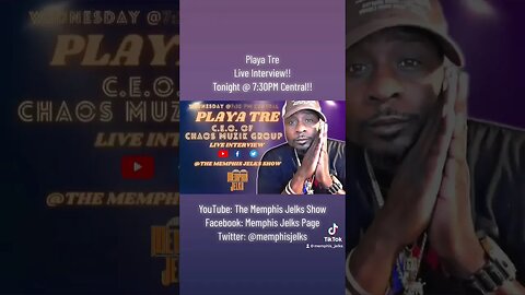 Playa Tre Live Interview Tonight @ 7:30 PM Central