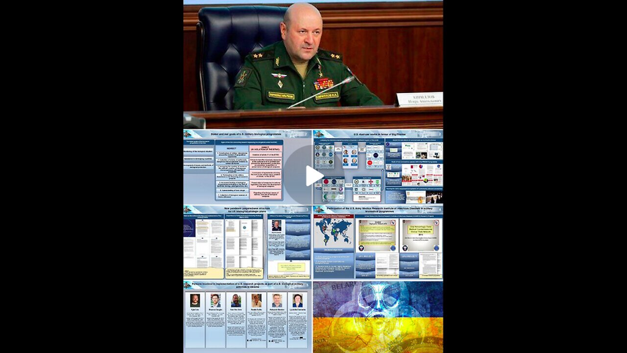 🇺🇸☣️🇺🇦 Briefing Lieutenant General Igor Kirillov : BioLabs threat to Slavic and the specific Races