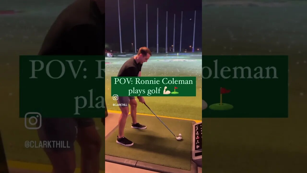 POV: Ronnie Coleman plays golf 💪🏻⛳️ #shorts #bodybuilding #gymvideo