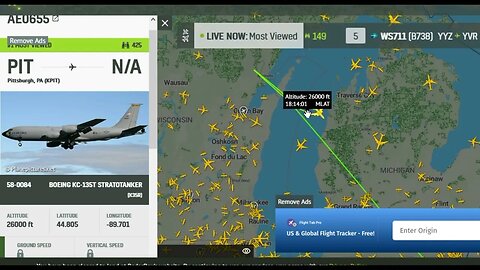 Was Lake Michigan Airspace Closed As Boeing KC-135T Stratotanker Circles Overhead? | Jason Asselin