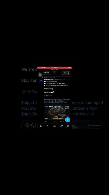 Aipad IDO Date TBA Next Week. 3 AI IDO Sealed. Get Whitelisted Asap.