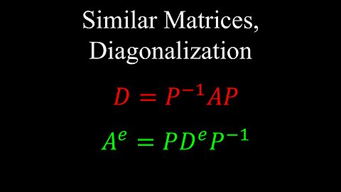 Similar Matrices, Diagonalization, Geometric vs Algebraic Multiplicity - Linear Algebra