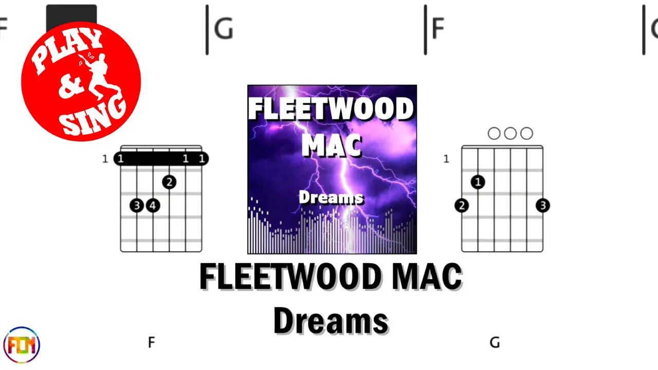 FLEETWOOD MAC Dreams FCN GUITAR CHORDS & LYRICS