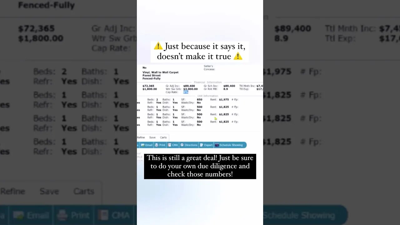 Know the market & the math! #shorts #realestateinvesting #caprate #multifamilyinvesting