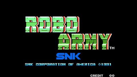 Robo Army, Arcade Game, SNK 1991, playthrough