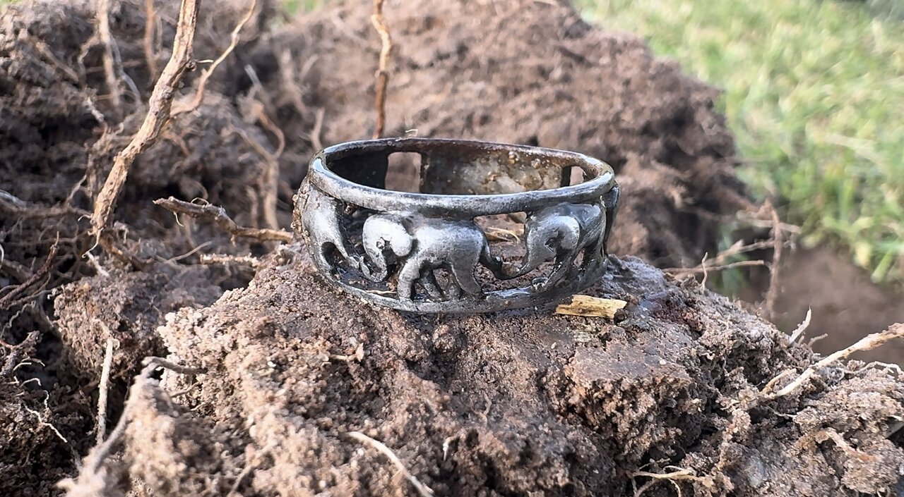 Gorgeous Sterling Silver Elephant Ring