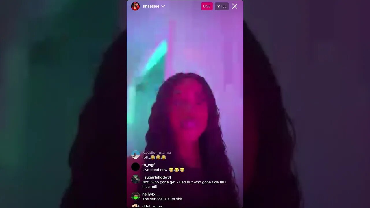 Khaelle Adds NotiCuz On Instagram Live While At A Function. Buba Fan Join & Ask To See Him 26.01.23.