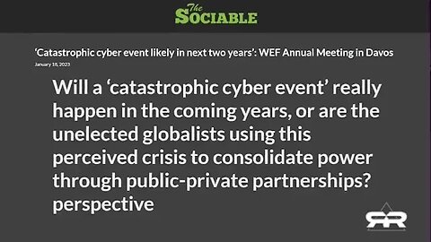 Imminent Cyber Attack for a New World Order.