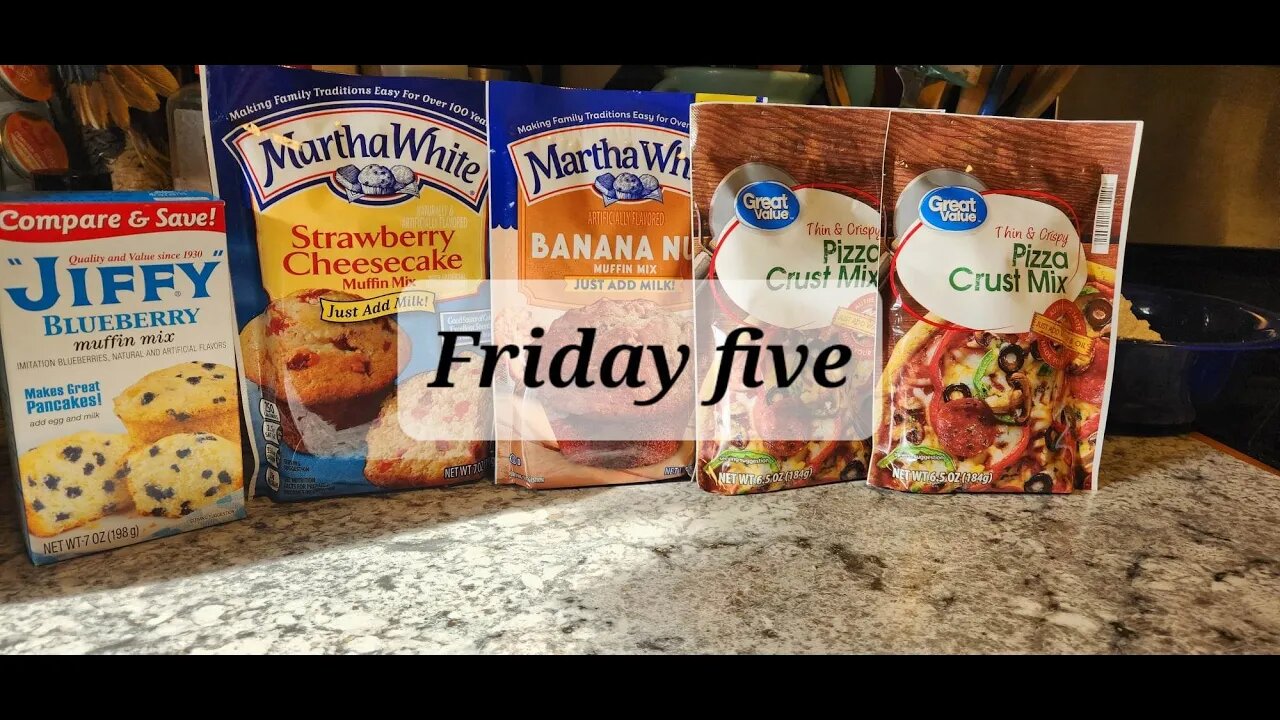 Friday five pantry haul Stock your pantry $5.00 at a time @SassyGalPrepping #groceryhaul