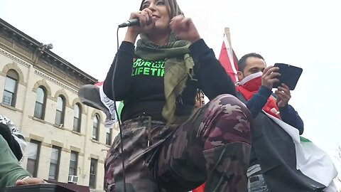 @NerdeenKiswani Buries and SLAMS @NMalliotakis @RepMalliotakis NYC Stands with Jenin Rally 1/29/23