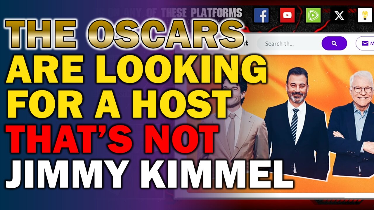 The Oscars are in search of a new host... and it absolutely will not be JIMMY KIMMEL!!! 😂😂😂