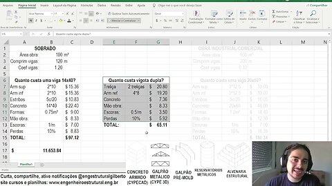 Coeficiente de vigas como reduzir custos da estrutura com ele Eng Estrutural