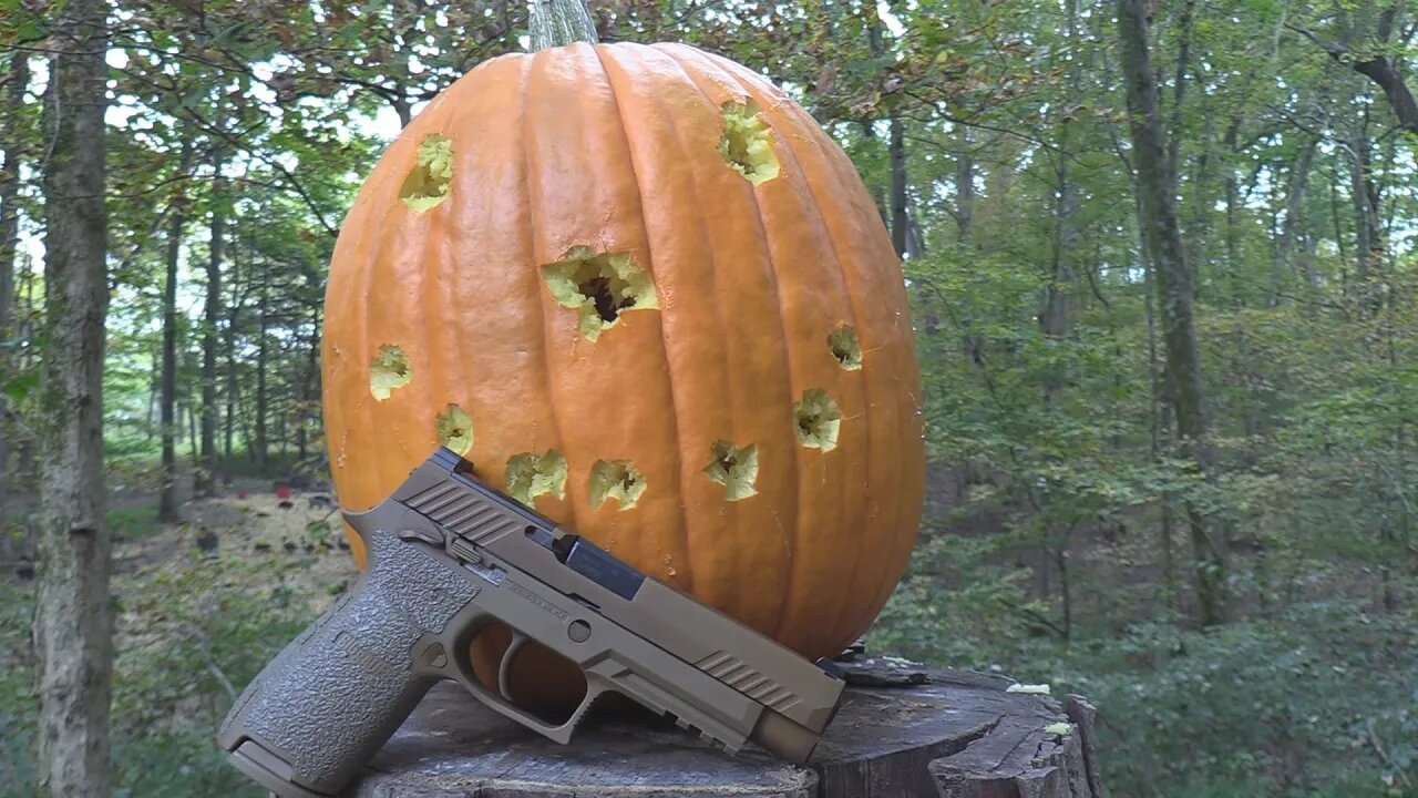 Pumpkin Carving in 2020 with a SIG M17