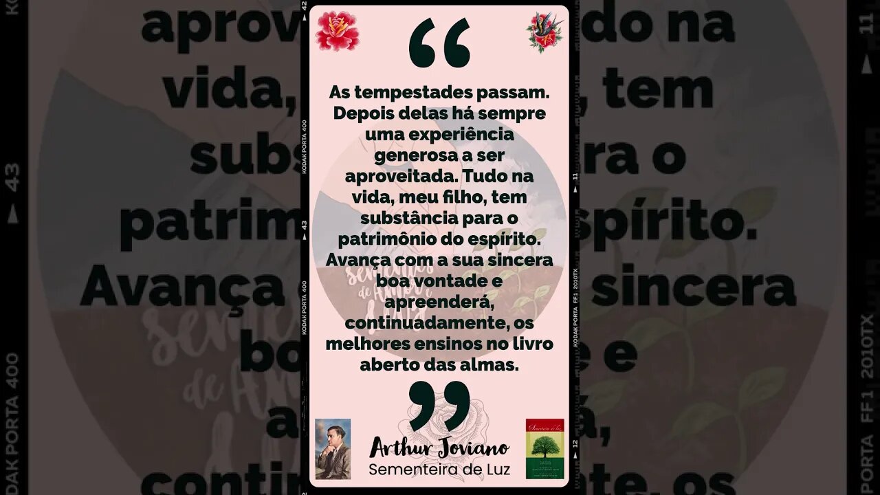 Tempestades passam – Arthur Joviano (Neio Lúcio) / Chico Xavier