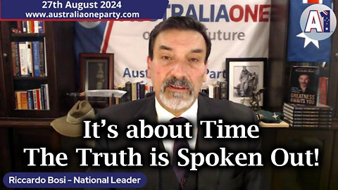 Riccardo Bosi - It’s About Time The Truth Is Spoken Out - 8/29/24..