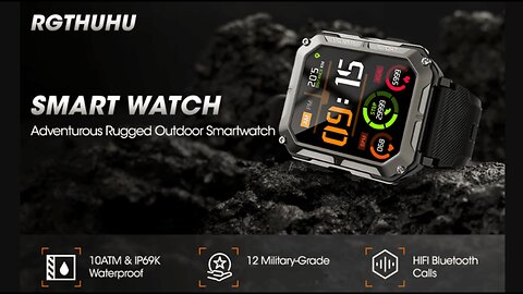 Rgthuhu Military Smart Watches for Men Answer and Make Call