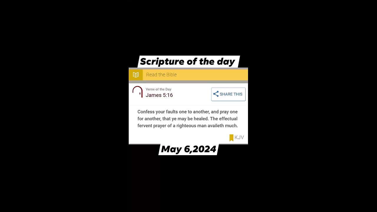 05/06/24 Scripture of the day