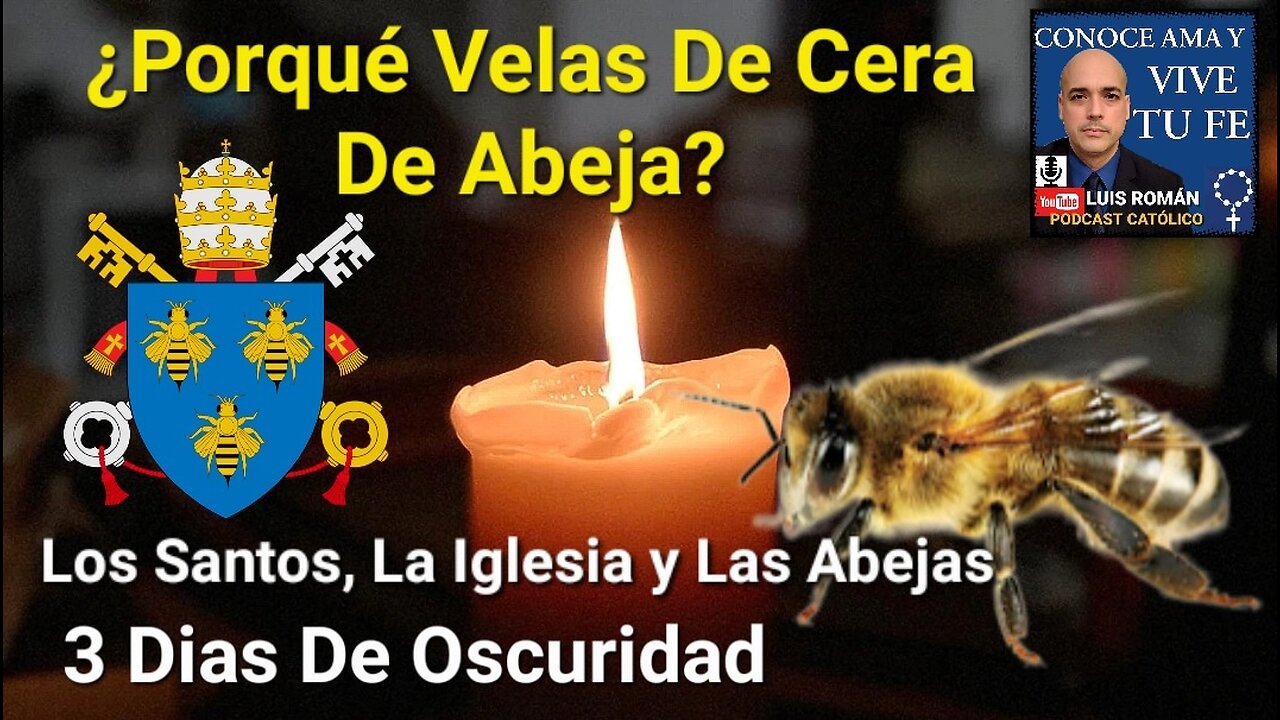 🐝 ¿Porqué Velas De Ceras de Abeja? TRES Dias De Oscuridad / La IGLESIA y Las Abejas con Luis Roman