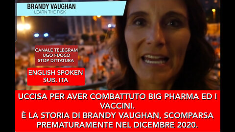 UCCISA PER AVER COMBATTUTO I VACCINI E LE SPIETATE MULTINAZIONALI FARMACEUTICHE