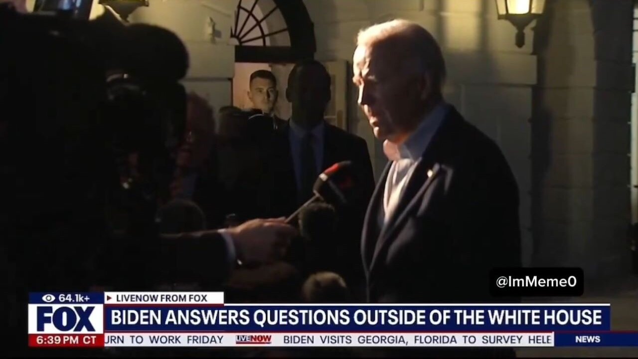 A VERY Confused Biden Says People In Storm Zone Are Getting What They Need And Are 'Very Happy'