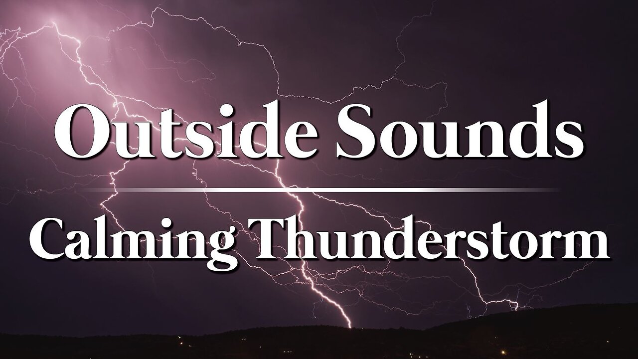 Calming Thunderstorm | 8hrs | Sounds to help relax, sleep, read, & study.