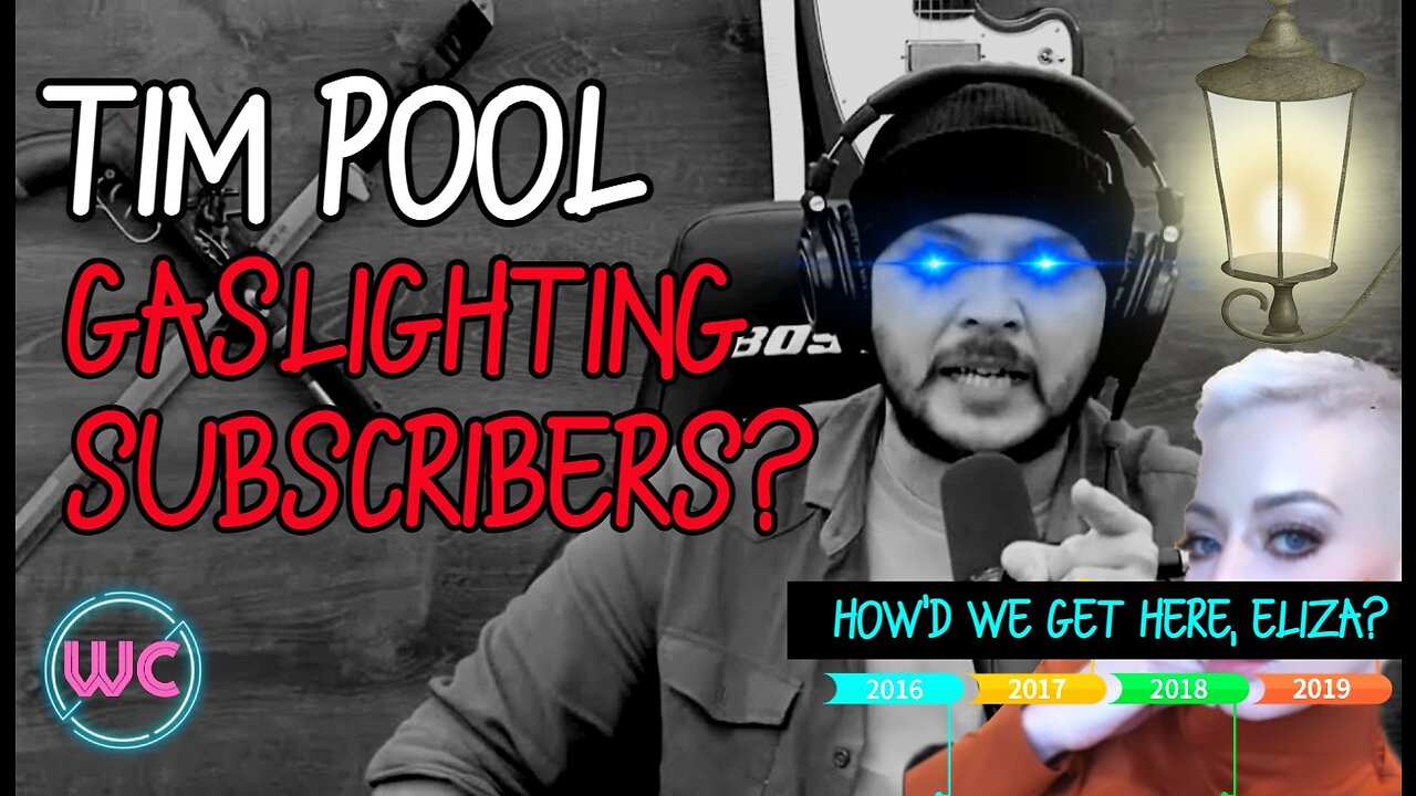 Tim Pool Gaslighting Subscribers & The Eliza Timeline