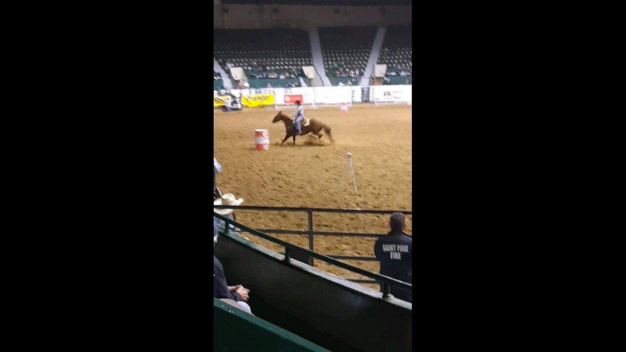 Barrel Racing at PRCA Rodeo at Minnesota Horse Expo