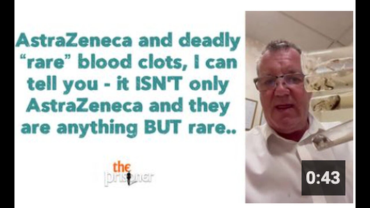 AstraZeneca and deadly “rare” blood clots - it ISN'T only AstraZeneca they are anything BUT rare..