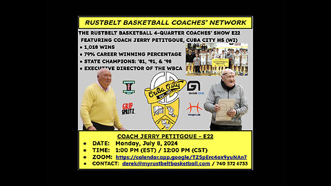 RBCN Coaches' Show E22: The LEGENDARY Coach Jerry Petitgoue