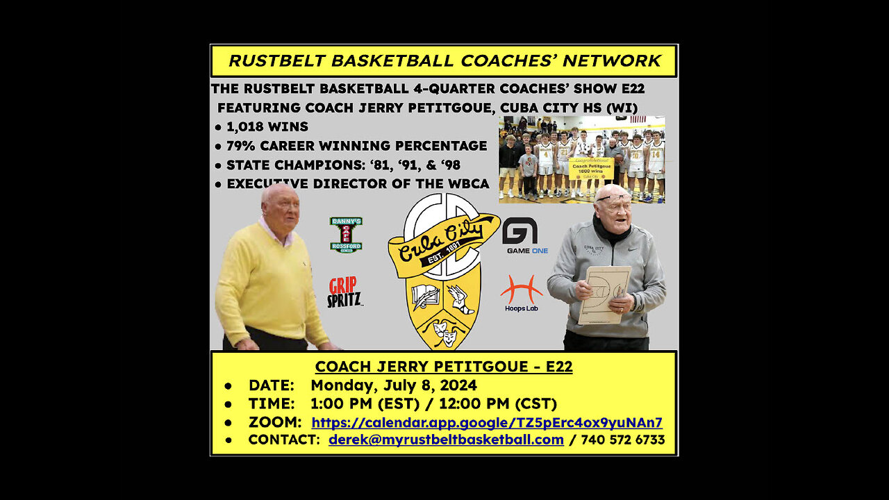RBCN Coaches' Show E22: The LEGENDARY Coach Jerry Petitgoue
