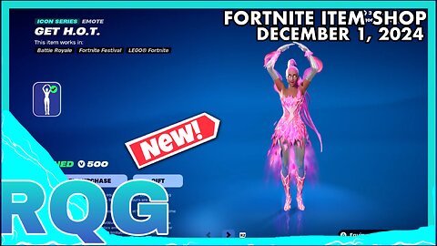 *NEW* GET H.O.T. ICON EMOTE IS HERE! FORTNITE ITEM SHOP (December 1, 2024)