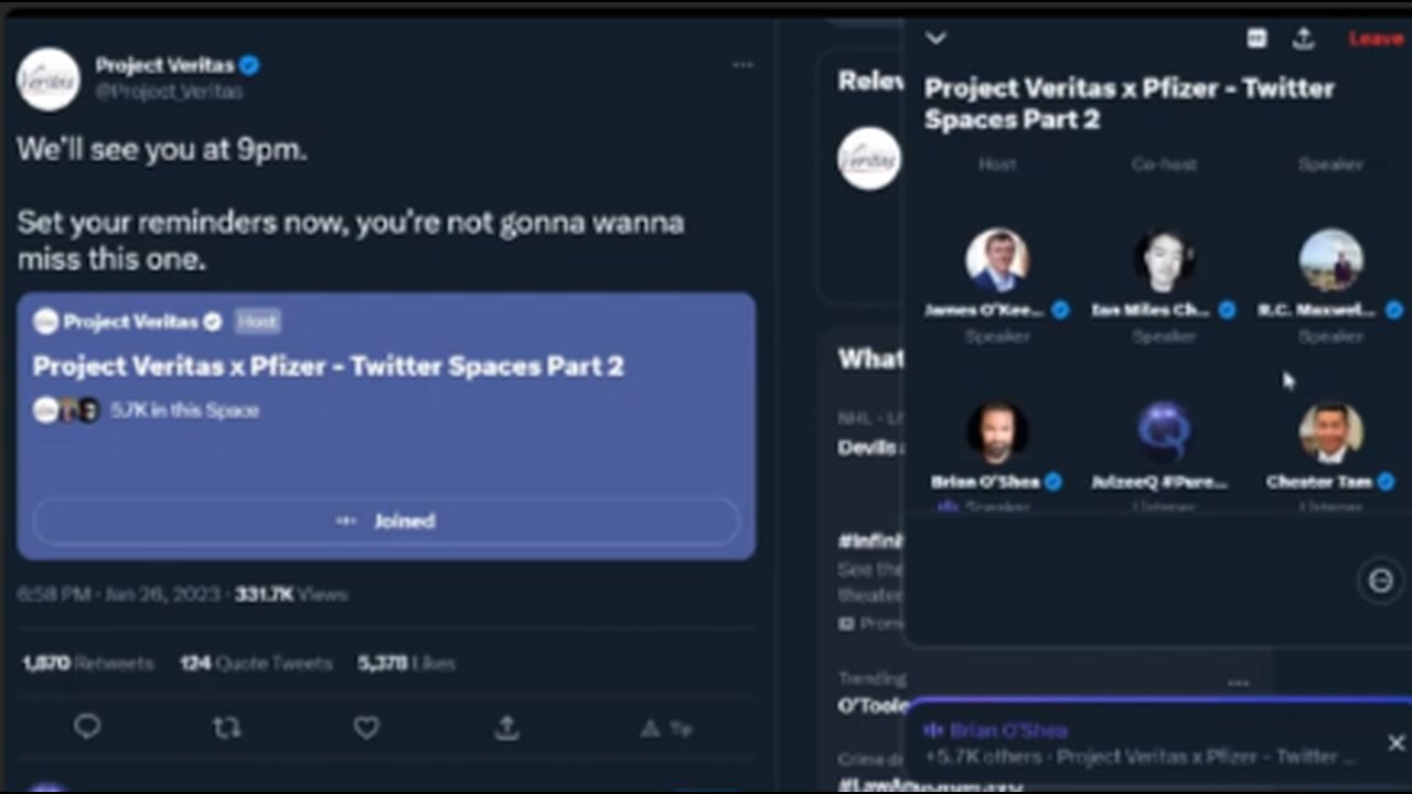 Project Veritas #TwitterSpace w/Matt Gaetz