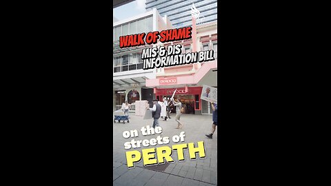 Oppose the Mis & Dis Information Bill, Talking to people on the streets of perth