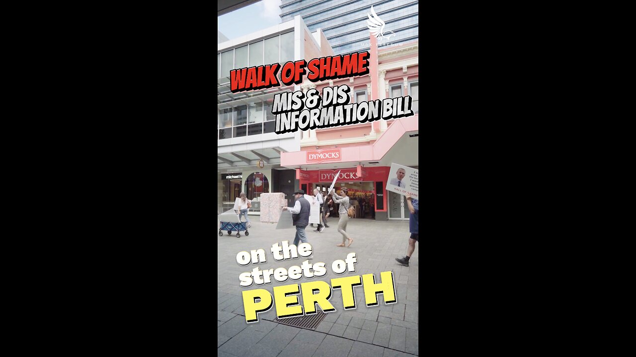 Oppose the Mis & Dis Information Bill, Talking to people on the streets of perth