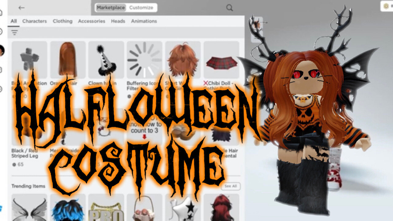 Creating My Roblox Halfloween Costume