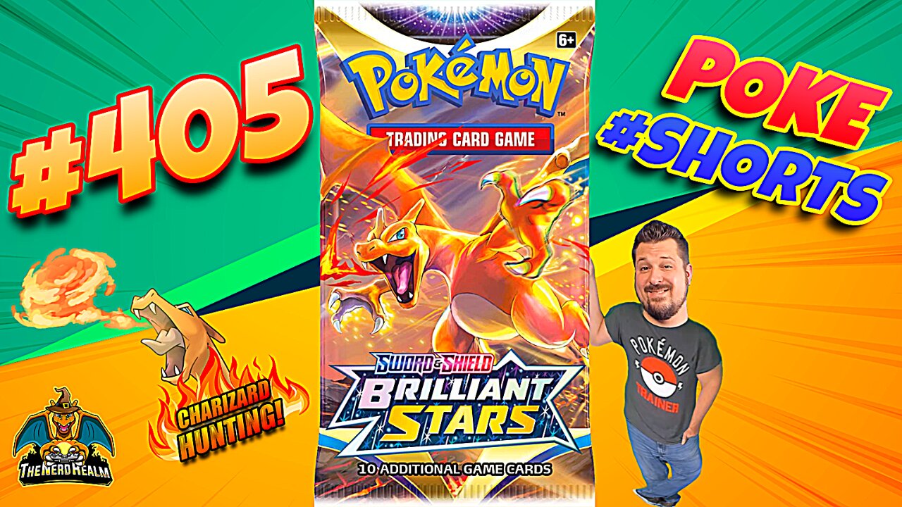 Poke #Shorts #405 | Brilliant Stars | Charizard Hunting | Pokemon Cards Opening