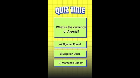 What is the currency of Algeria #Algeria #quiz #quizchallenge #quiztime #quizzes