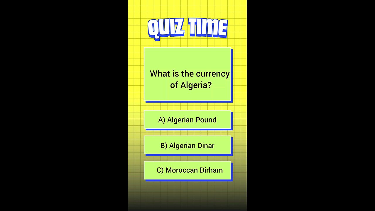 What is the currency of Algeria #Algeria #quiz #quizchallenge #quiztime #quizzes