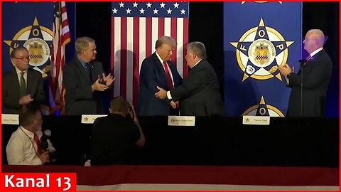 Trump addresses police group hours after judge delays his sentencing