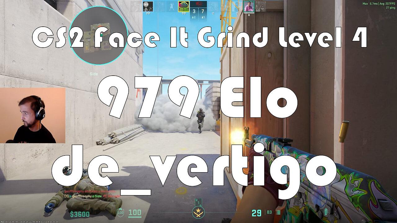CS2 Face-It Grind - Face-It Level 4 - 979 Elo - de_vertigo