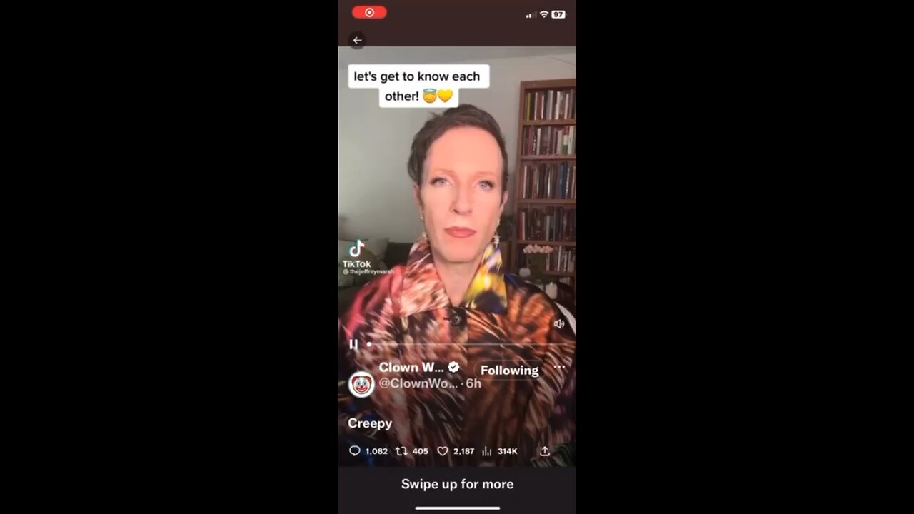 Child Groomer on tiktok trans anti Christian socialist