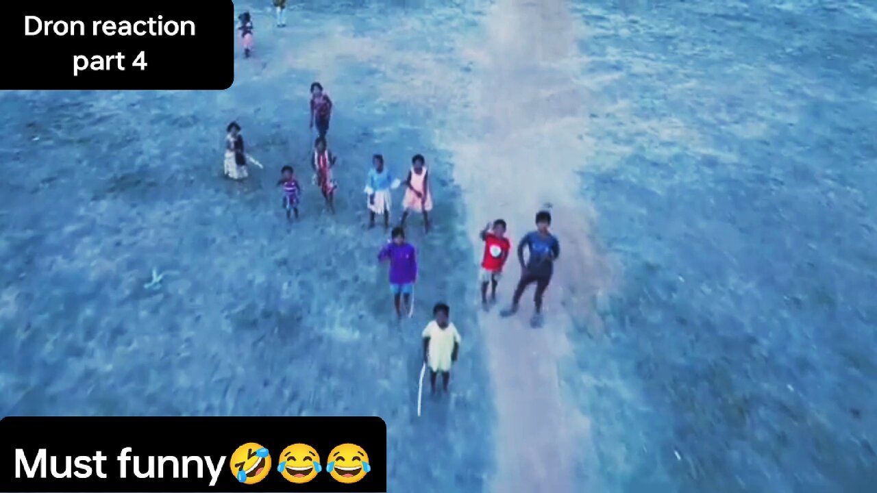 Funny Drone camera reaction for village people. 😂🤣🤣