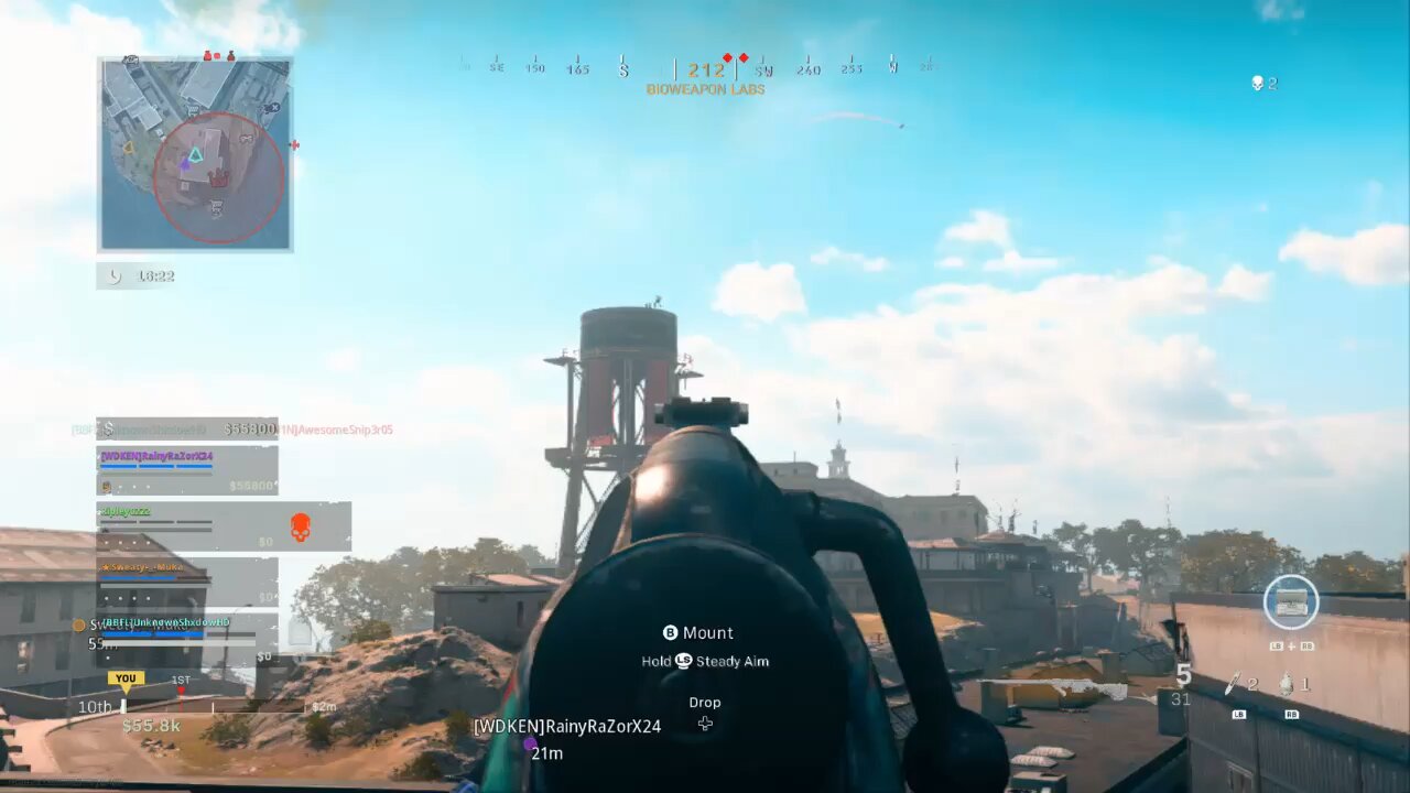 Insane cross map sniper shot