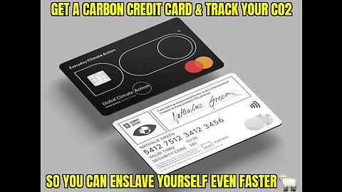 INSANE! "CARBON CREDIT CARDS" THAT STOP PURCHASES AFTER YOU REACH YOUR CARBON ALLOWANCE