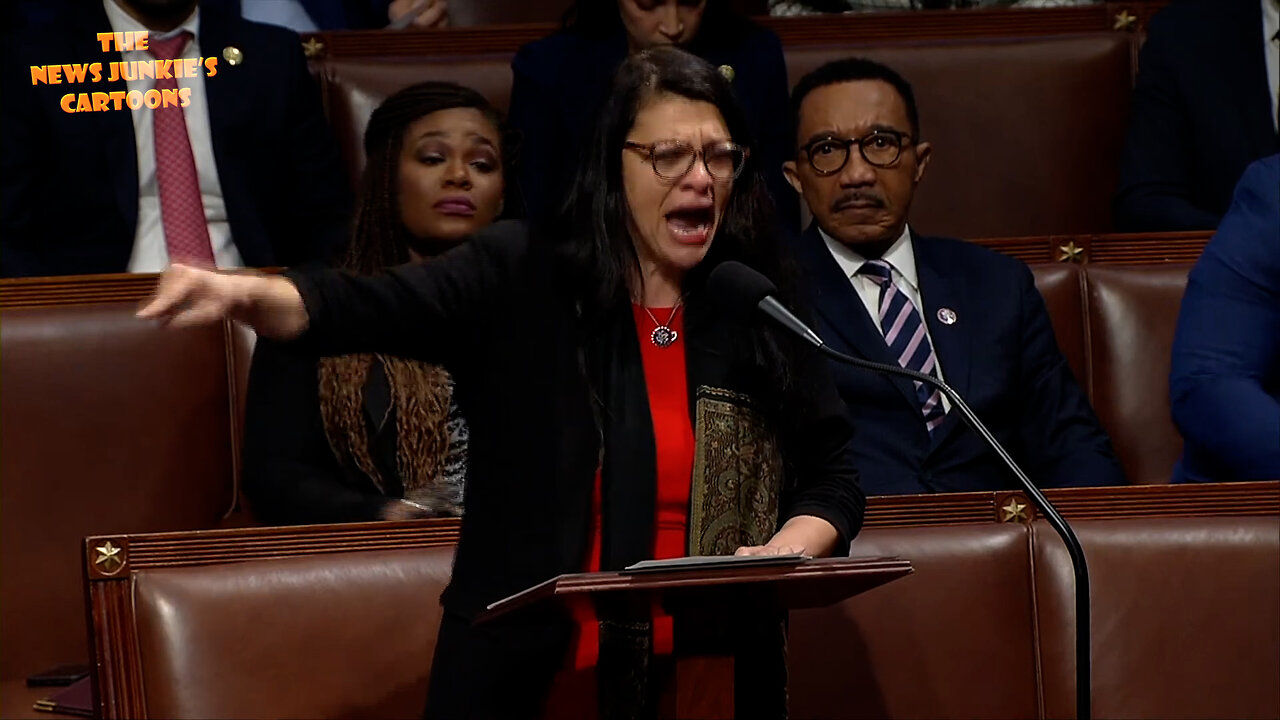 Democrats Hysteria: Rep Tlaib temper tantrum on the House floor.