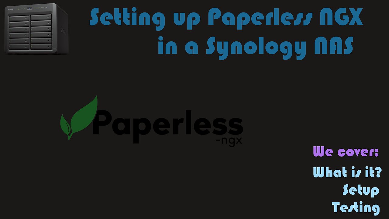 Installing Paperless NGX in a Synology NAS [Video Request]